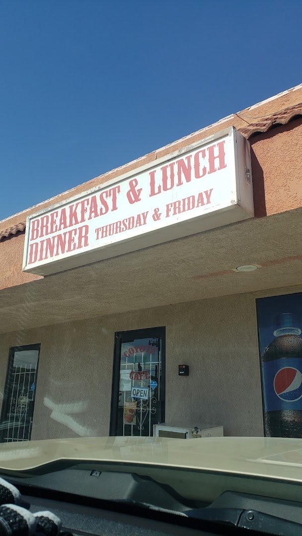 American restaurant exterior in California City.