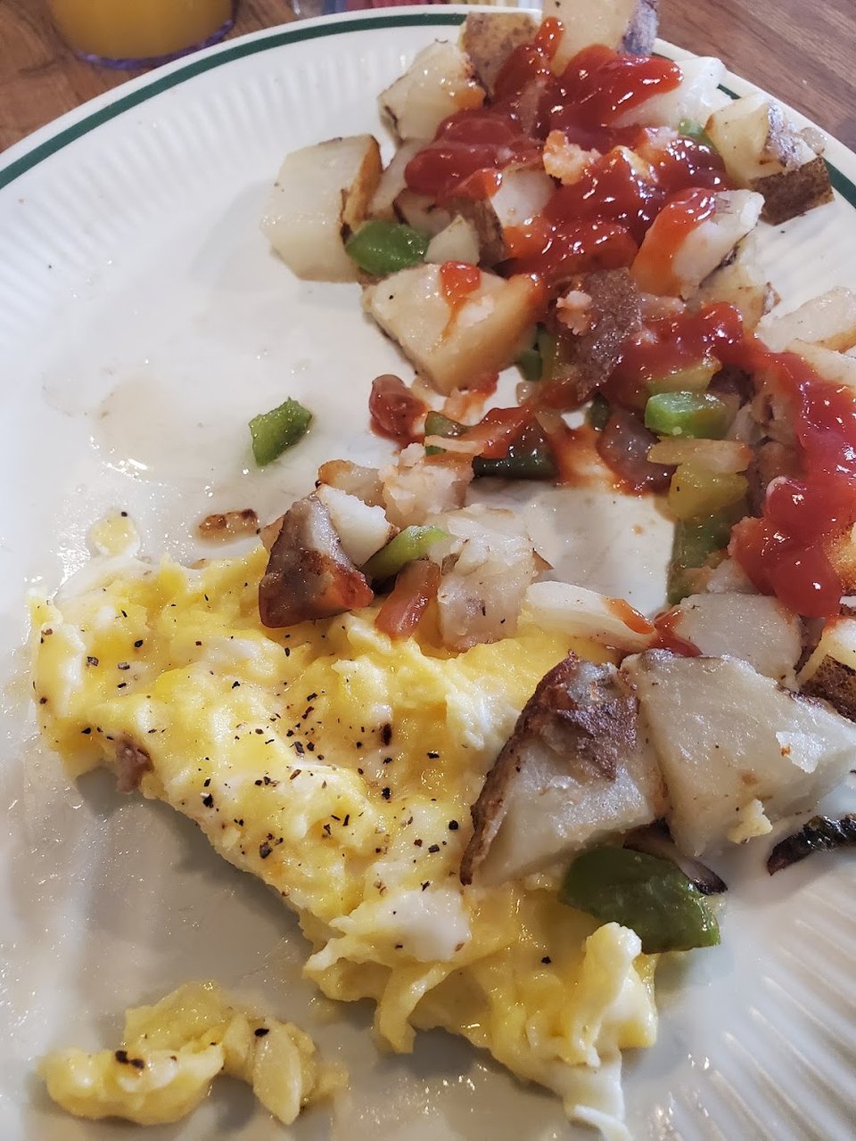 Very Soft Scramble Egg and Potatoes